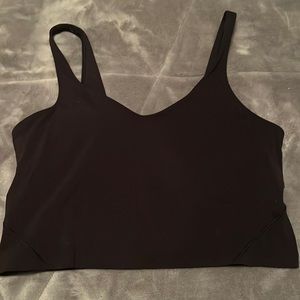 lululemon black align tank size 12
